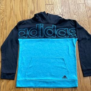 Adidas Black and Blue Hoodie